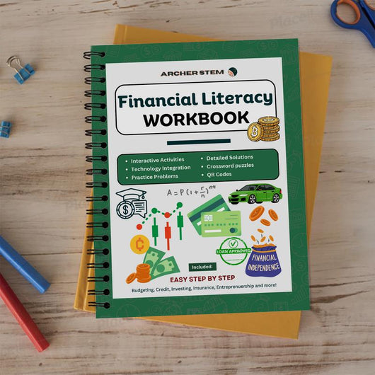 Financial Literacy Workbook for Young Adults - Financial Management Activity Book with Budgeting, Saving, Investing, Credit, Insurance & Cryptocurrency