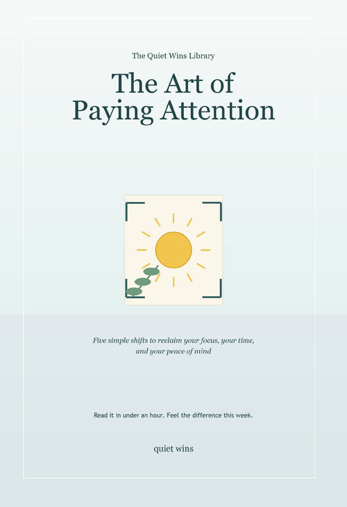 The Art of Paying Attention E-Book